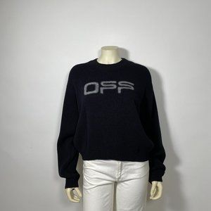 OFF-WHITE Black Logo Knit Sweater